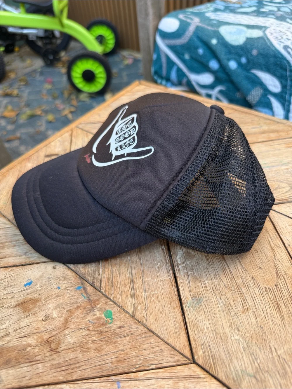 Black Shaka Logo toddler Trucker Hat